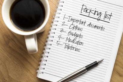 packing list